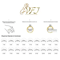 Vighnaharta Rose Glossary cz Gold and Rhodium Plated Alloy Ring for Women and Girls-[VFJ1393FRG14]-thumb2