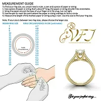 Vighnaharta Valentine Graceful Heart CZ Rhodium Plated Alloy Combo Fashion Ring set for Women and Girls [1047FRR-1076FRR] - [VFJ1240FRR15]-thumb1
