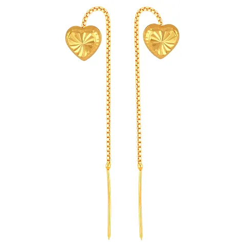 Trendy Golden Brass Ear Cuff For Womens