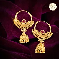 Golden Brass  Drop Earrings Earrings For Women-thumb2