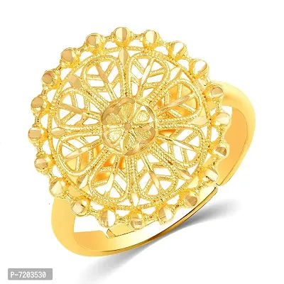 Alluring Meenakari Gold Umbrella Ring