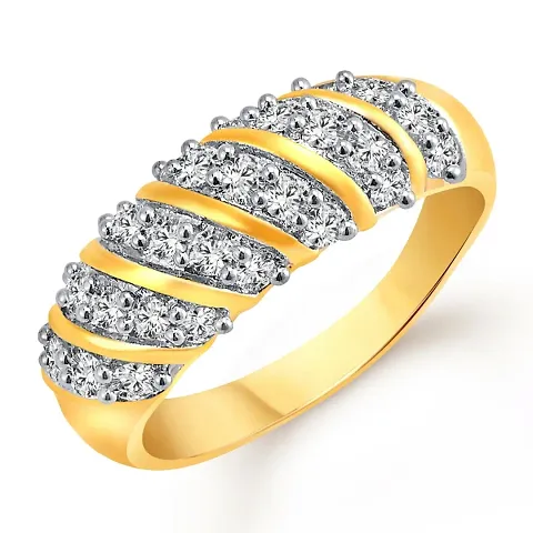 CZ Rhodium Plated Alloy Rings