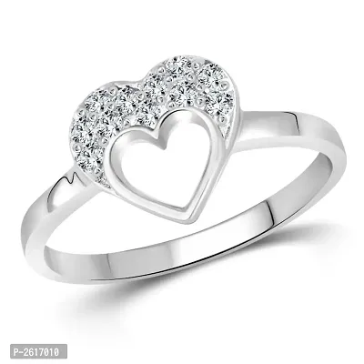 My Love (CZ) Rhodium Plated alloy Ring - [VFJ1070FRR]-thumb0