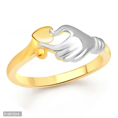 Best Wishes Plain Gold and Rhodium Plated Ring - [VFJ1082FRG]-thumb0