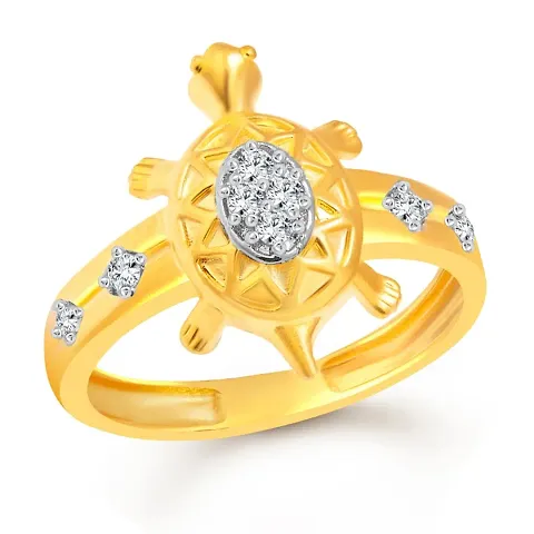 Trendy Designer CZ Rhodium Plated Ring