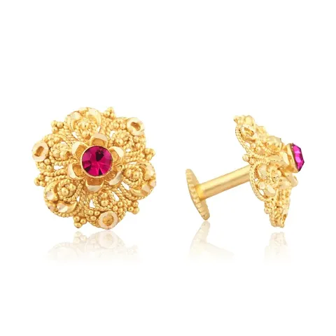 Traditional Gold Plated Studs for Women