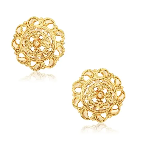 Traditional South Alloy Gold and Micron Plated Studs