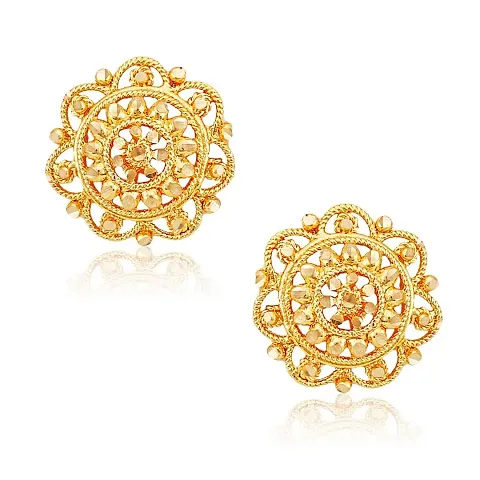 Traditional South Alloy Gold and Micron Plated Studs