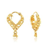 Traditional Bucket Bali Alloy Gold and Micron Plated Earring-thumb1