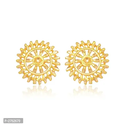 Traditional Bucket Bali Alloy Gold and Micron Plated Earring-thumb0