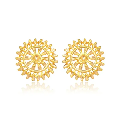 Traditional Bucket Bali Alloy Gold and Micron Plated Earring