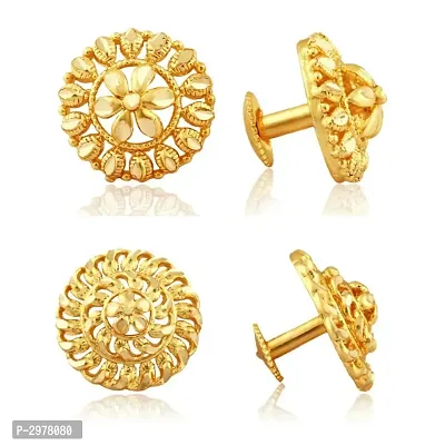 Traditional South Trend Alloy 1gm Gold Plated Earring Combo set.