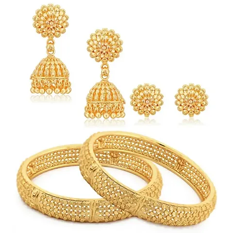 Trendy Designer Gold Plated Jewellery Set