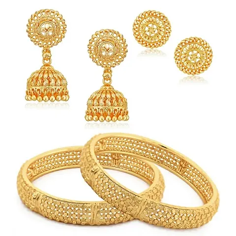 Trendy Designer Gold Plated Jewellery Set