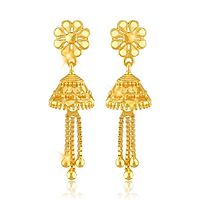 Traditional Jhumki Alloy Gold and Micron Plated Jhumki Earring For women and girls-thumb2