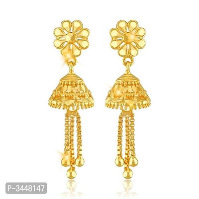 Traditional Jhumki Alloy Gold and Micron Plated Jhumki Earring For women and girls-thumb3