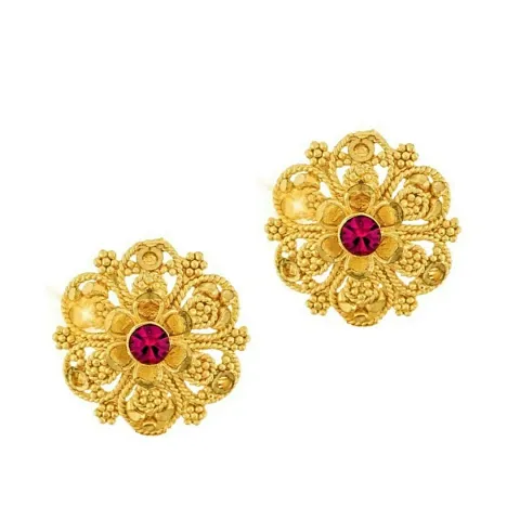 Exclusively Designed Gold Plated Stud Earrings