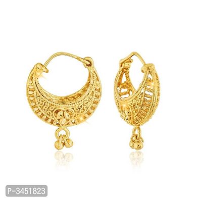 Traditional 1gm Gold Bucket Bali Alloy Gold and Micron Plated Earring