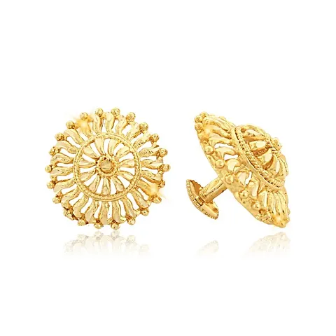 Traditional 1gm South Screw Back Alloy and Micron Plated Stud Earring For Women Girls