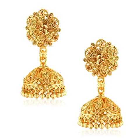 Traditional Jhumki Alloy and Micron Plated Jhumki Earring