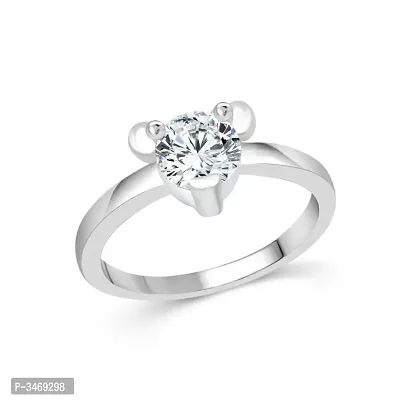 Mickey Mouse  CZ Rhodium Plated Alloy Ring for Women and Girls-thumb3