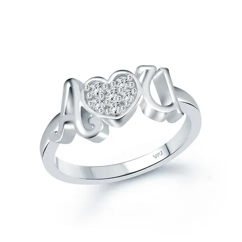 Trendy Designer Rhodium CZ Rings