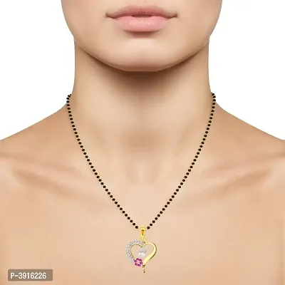 Golden Alloy Mangalsutra With Pendent-thumb2