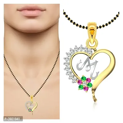 Golden Alloy Mangalsutra With Pendent-thumb0
