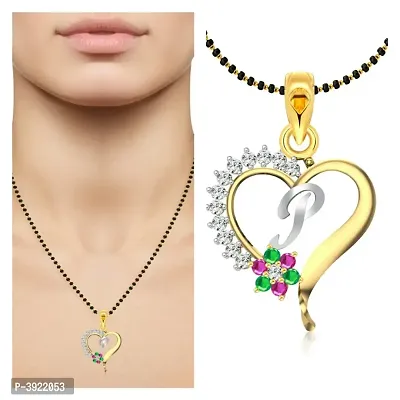 Golden Alloy Mangalsutra With Pendent