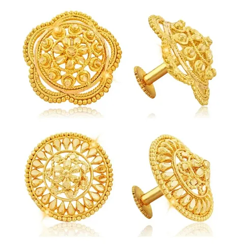 Traditional Designer Gold Plated Ethnic Earring Combo