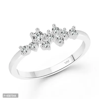 Galaxy Star cz Rhodium Plated Alloy Ring for Women-thumb0
