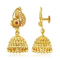 Traditional Gold and Micron Plated Jhumki Earring for Women-thumb1