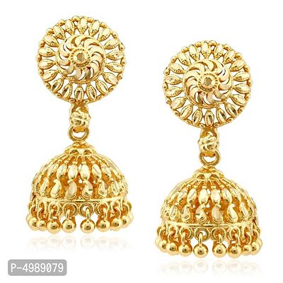 Traditional Gold and Micron Plated Jhumki Earring for Women