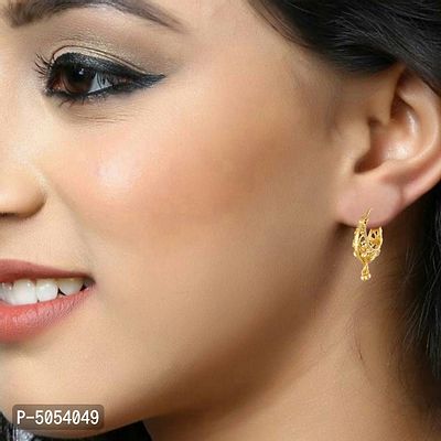 Traditional Bucket Earring 1 Gm Gold and Micron Plated Earring for Women and Girls-thumb3