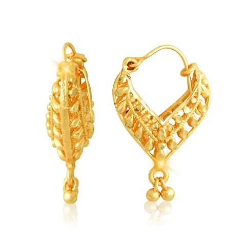 Traditional Gold Plated Alloy Drop Earrings