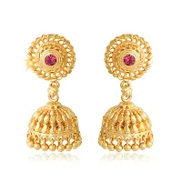 Traditional Gold Plated Alloy Jhumki Earring-thumb1