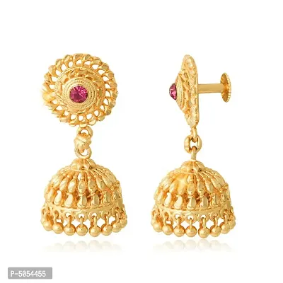 Traditional Gold Plated Alloy Jhumki Earring-thumb3
