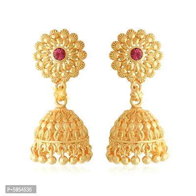 Traditional Gold Plated Alloy Jhumki Earring-thumb2