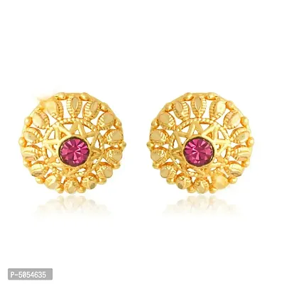 Stud Earring 1 Gm Gold and Micron Plated Stud Earring for Women and Girls Alloy Stud Earring-thumb2