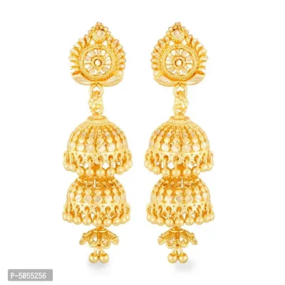 Traditional Gold Plated Alloy Jhumki Earring