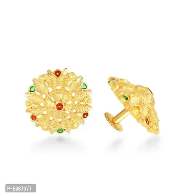 Stud Earring 1 Gm Gold and Micron Plated Stud Earring for Women and Girls Alloy Stud Earring-thumb0