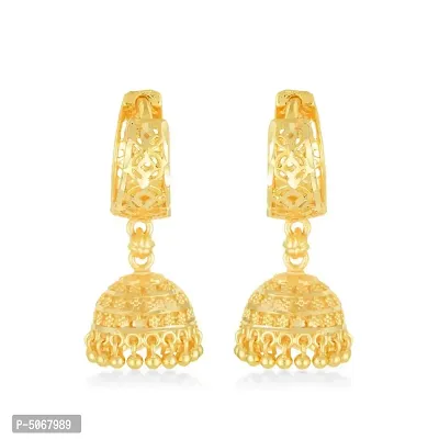 Traditional Jhumki Micron Gold Plated Alloy Jhumki Earring-thumb0