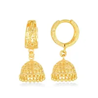 Traditional Jhumki Micron Gold Plated Alloy Jhumki Earring-thumb1