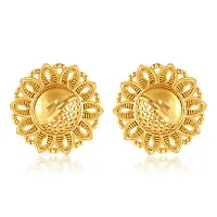 Traditional wear South Screw back alloy Gold Plated Stud Earring for Women and Girls Alloy Stud Earring-thumb1