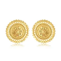 Traditional wear South Screw back alloy Gold Plated Stud Earring for Women and Girls Alloy Stud Earring-thumb1