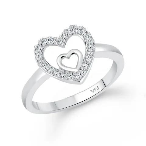 Trendy Designer Alloy American Diamond Statement Ring