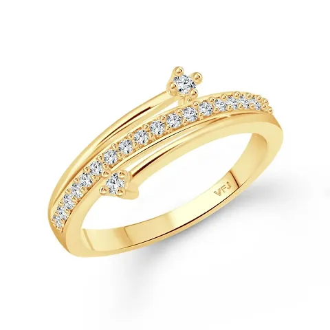 Trendy Designer Alloy American Diamond Statement Ring