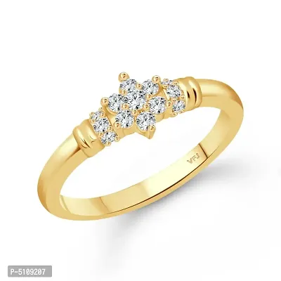 Incredible Gold and Rhodium Plated CZ Ring for Women