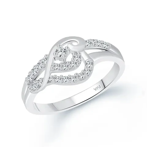 Trendy Designer Alloy American Diamond Statement Ring