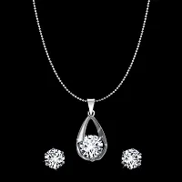 Alloy Rhodium Jewel Set&nbsp;&nbsp;(Silver)-thumb1